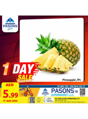 One Day Deals - Pasons 18 Supermarket