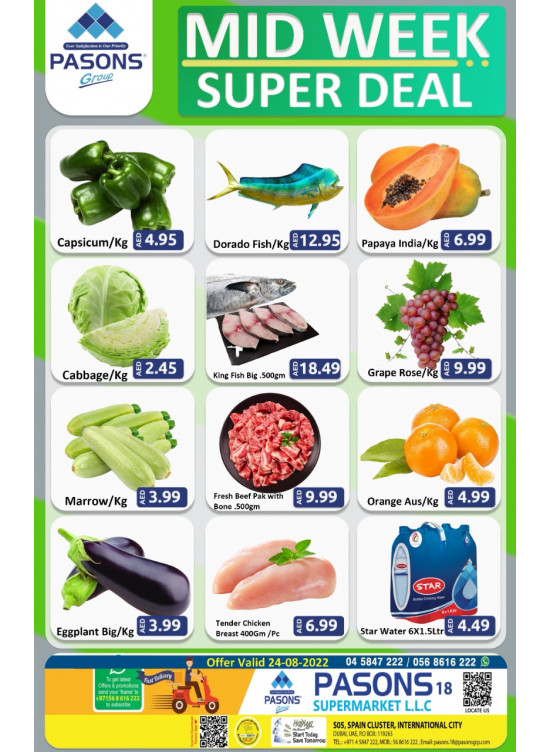 Midweek Super Deals - Pasons 18 Supermarket