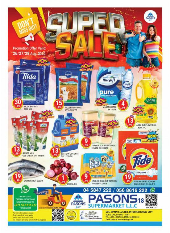Super Sale - Pasons 18 Supermarket
