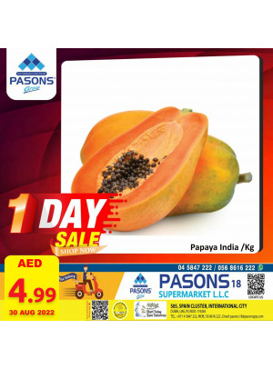 One Day Sale - Pasons 18 Supermarket