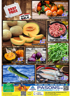One Day Sale - Pasons 18 Supermarket