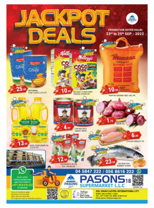 Weekend Deals - Pasons 18 Supermarket