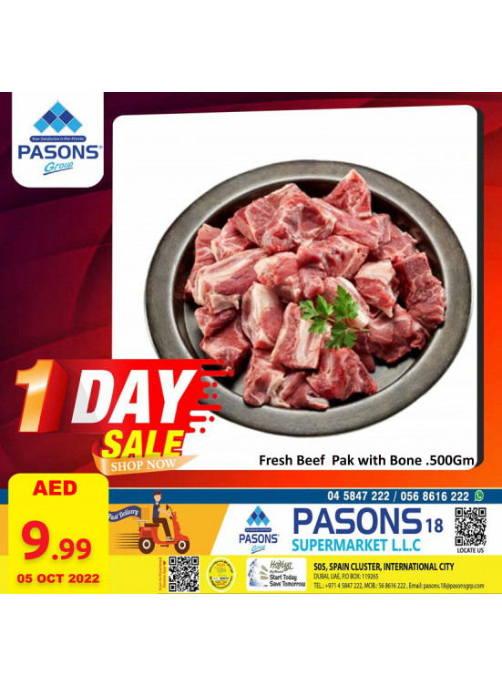 One Day Sale - Pasons 18 Supermarket