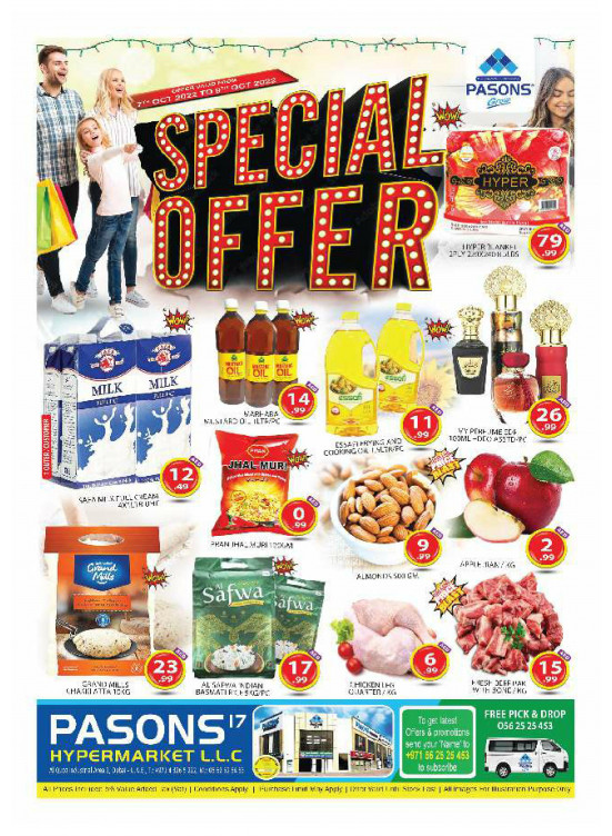 Special Offers Al Quoz from Pasons until 9th October Pasons UAE