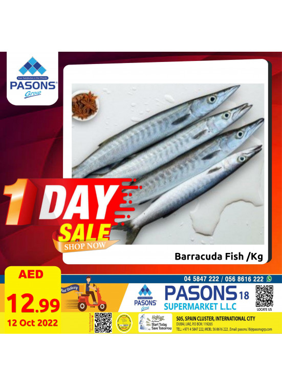 One Day Sale - Pasons 18 Supermarket