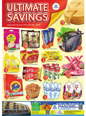 Weekend Deals - Pasons 18 Supermarket