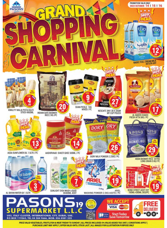 Weekend Deals - Pasons 19 Supermarket