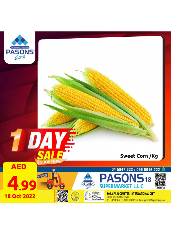 One Day Sale - Pasons 18 Supermarket