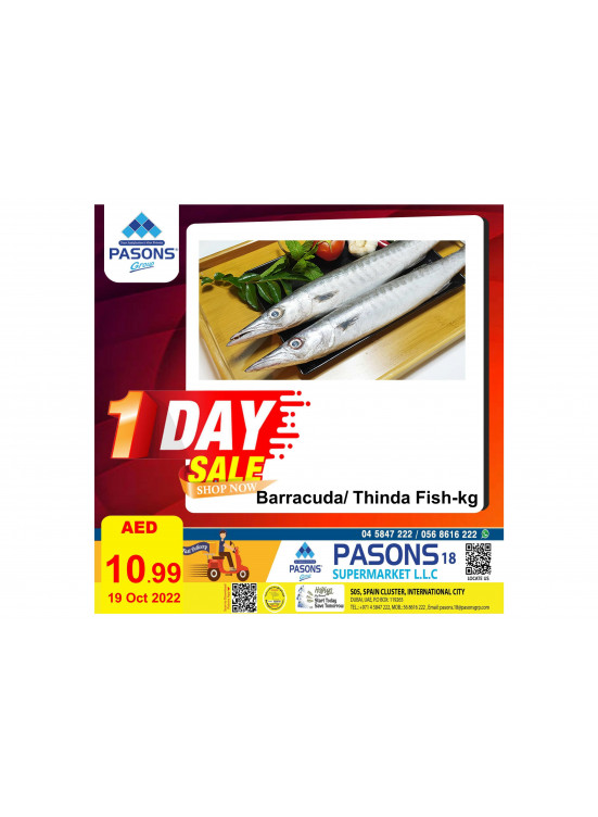 One Day Sale - Pasons 18 Supermarket