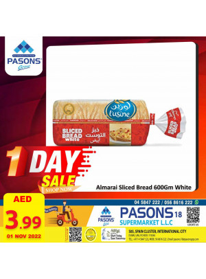 One Day Sale - Pasons 18 Supermarket