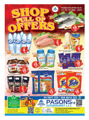 Weekend Deals - Pasons 18 Supermarket