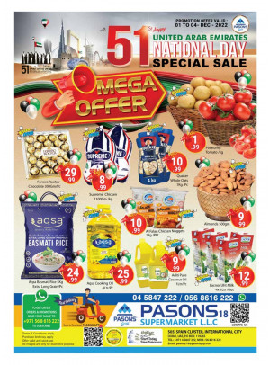National Day Deals  - Pasons 18 Supermarket