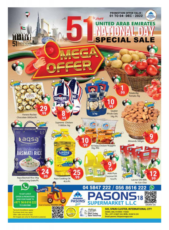 National Day Deals  - Pasons 18 Supermarket