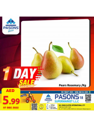 One Day Sale - Pasons 18 Supermarket