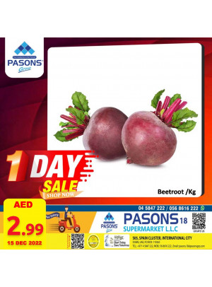 One Day Sale - Pasons 18 Supermarket