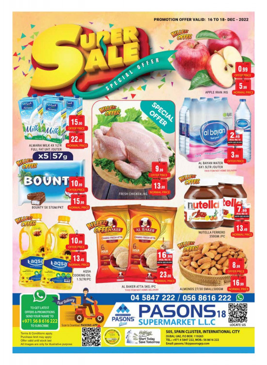 Super Sale - Pasons 18 Supermarket