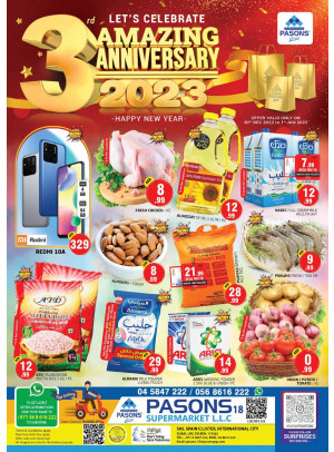 Anniversary Offers - Pasons 18 Supermarket