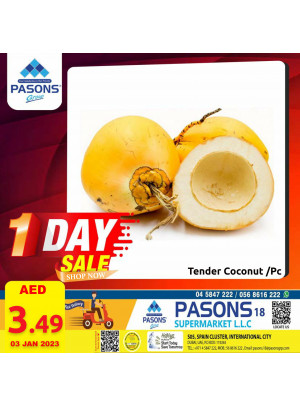 One Day Sale - Pasons 18 Supermarket