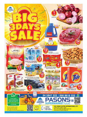 Big Sale - Pasons 18 Supermarket