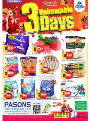 Unbeatable Offers - Pasons 21 Supermarket, Persia Cluster