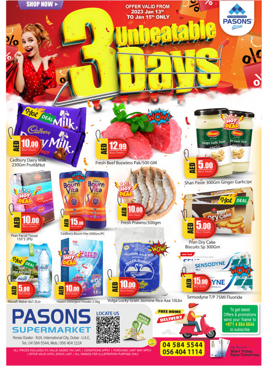 Unbeatable Offers - Pasons 21 Supermarket, Persia Cluster
