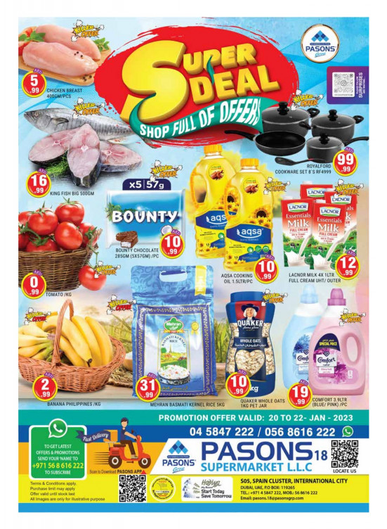 Super Deals - Pasons 18 Supermarket