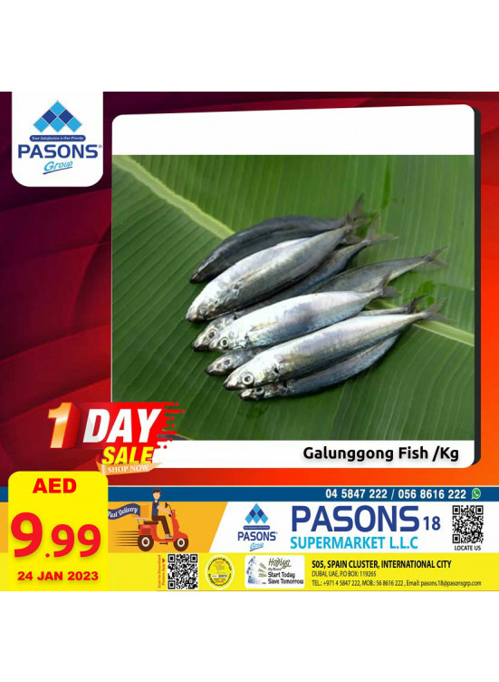 One Day Sale - Pasons 18 Supermarket