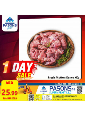 One Day Sale - Pasons 18 Supermarket