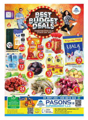 Weekend Deals - Pasons 18 Supermarket