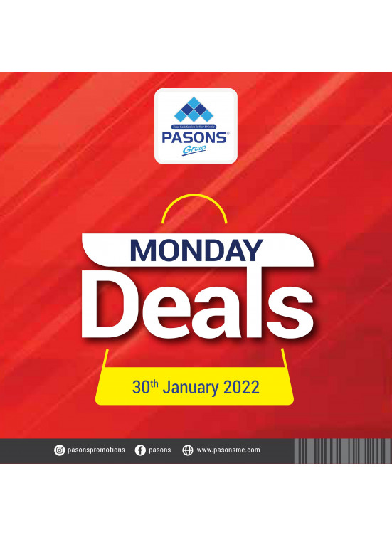 Monday Deals from Pasons until 30th January Pasons UAE Offers