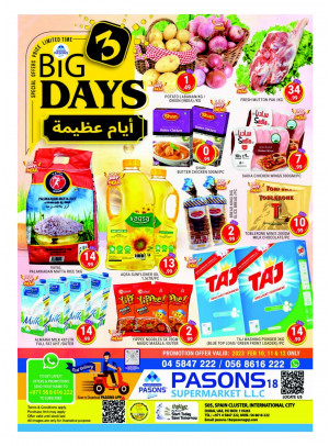 Weekend Deals - Pasons 18 Supermarket