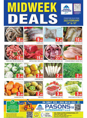 Midweek Deals - Pasons 18 Supermarket