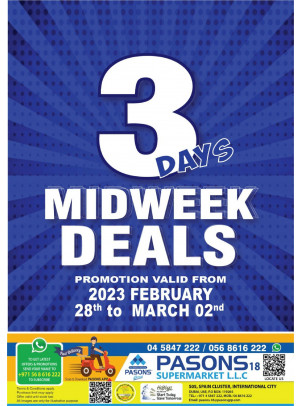 Midweek Deals - Pasons 18 Supermarket
