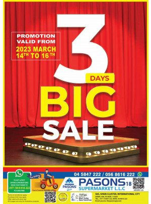 Big Sale - Pasons 18 Supermarket