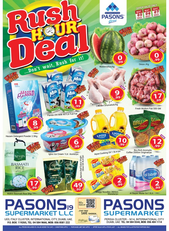 Weekend Deals - Pasons 19 & Pasons 21