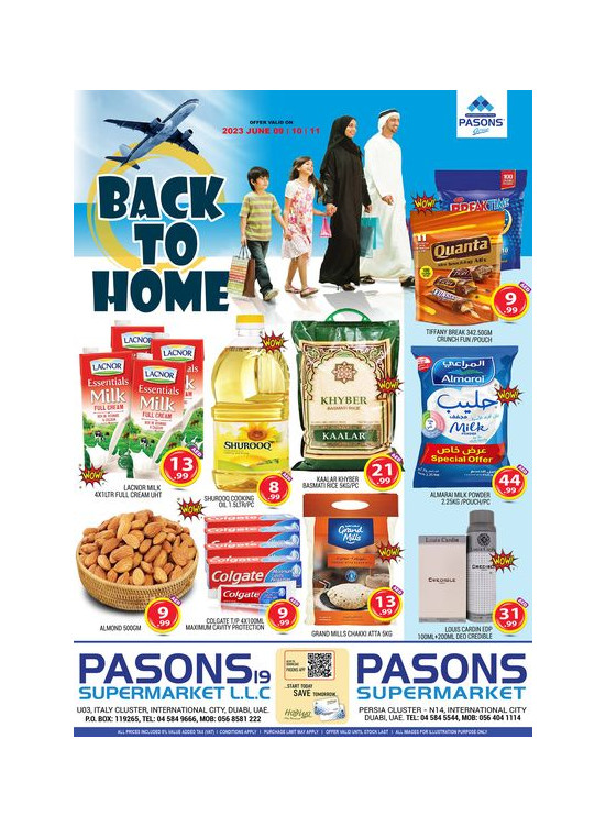 Weekend Deals - Pasons 19 & Pasons 21
