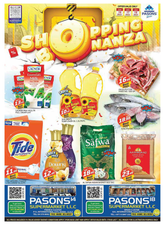 Weekend Deals - Pasons 18 Supermarket