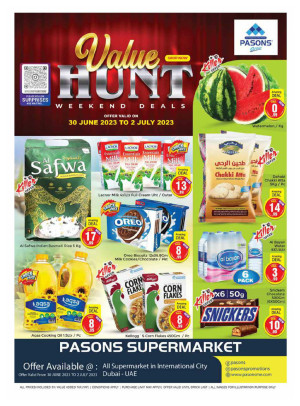 Weekend Deals - Pasons 18 Supermarket