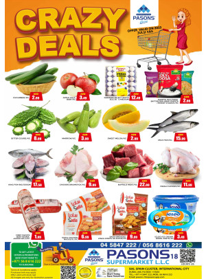 Crazy Deals - Pasons 18 Supermarket