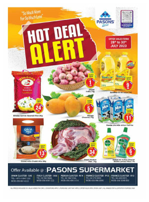 Weekend Deals - Pasons 18 Supermarket