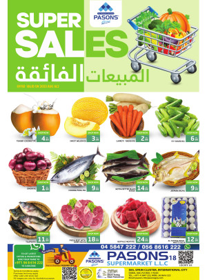 Super Sales - Pasons 18 Supermarket