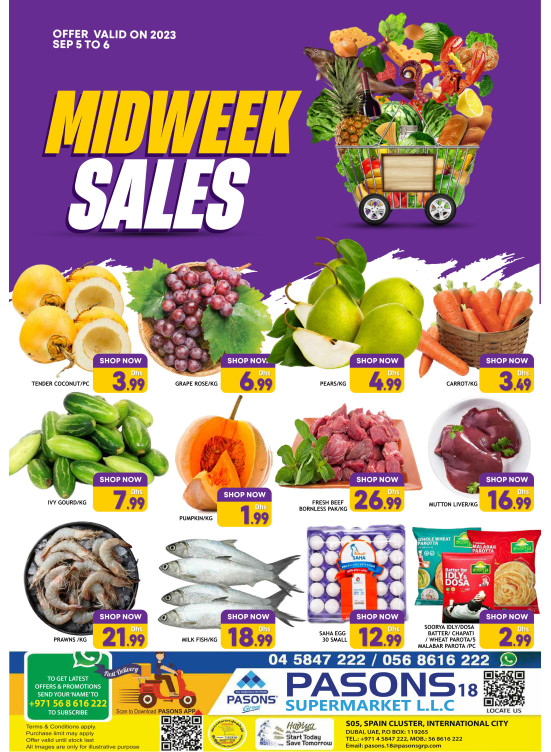 Midweek Sales - Pasons 18 Supermarket