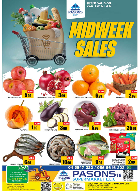 Midweek Sales - Pasons 18 Supermarket