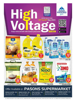 Weekend Deals - Pasons 18 Supermarket