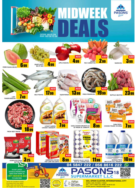 Midweek Deals - Pasons 18 Supermarket