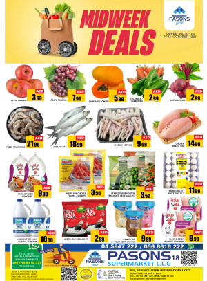 Midweek Deals - Pasons 18 Supermarket
