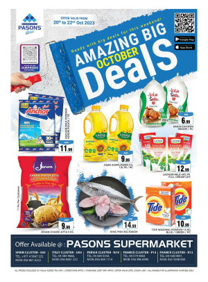 Weekend Deals - Pasons 18 Supermarket