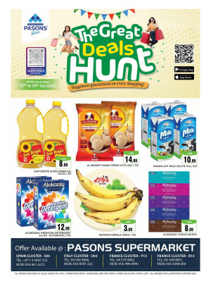Weekend Deals - Pasons 18 Supermarket