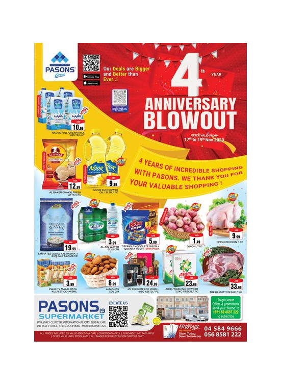 Weekend Deals - Pasons 19 Supermarket