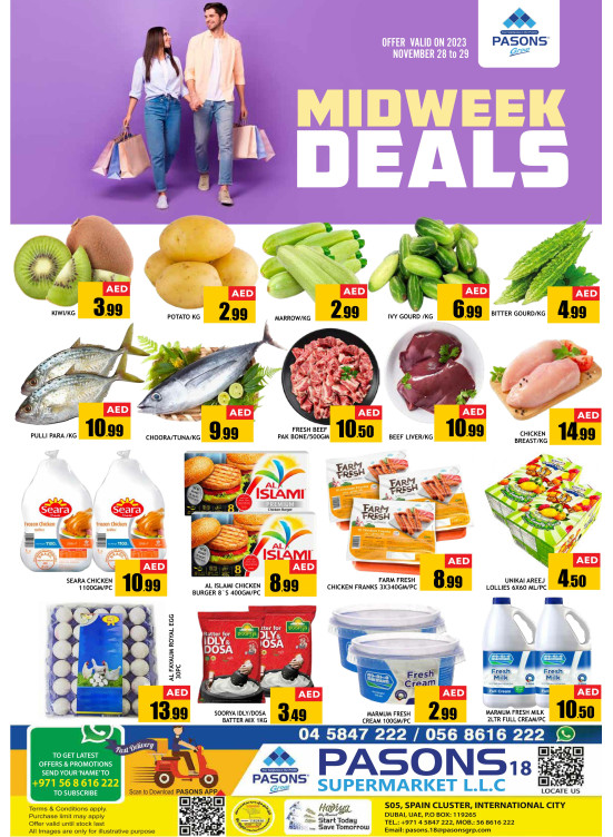 Midweek Deals - Pasons 18 Supermarket